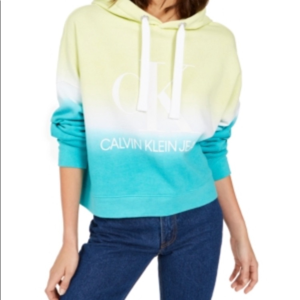 calvin klein tie dye hoodie